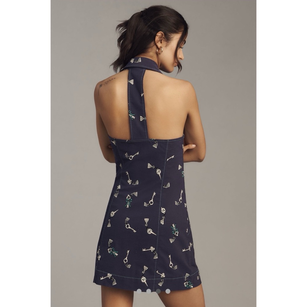 Anthropologie Maeve The Amelia Collared Blazer Mini Dress Vacation NWT Sz L - Picture 3 of 5